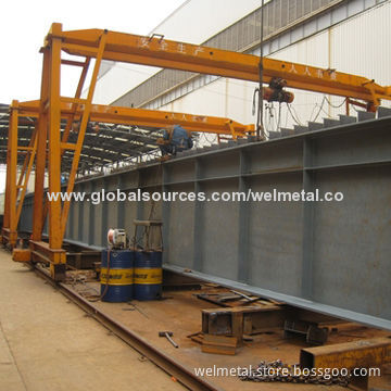 Saw welding bridge beam